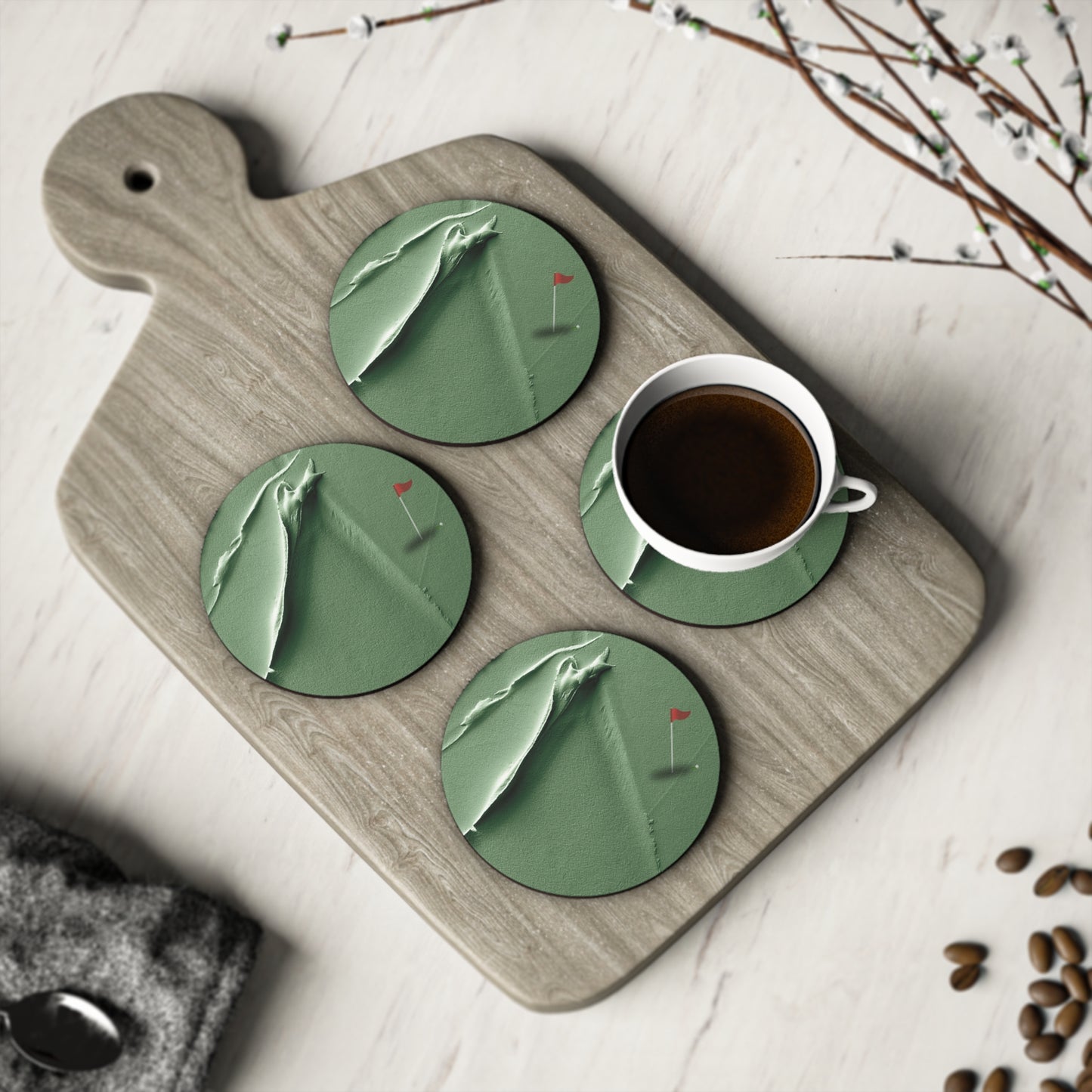 Hole in One | Hand Painted Coasters